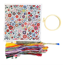 Easy to Use Crosses Stitching Embroidery Set Featuring Daily