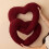 Multifunctioneel harig kussen dubbel hartknopen-Rood 4