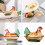 Candy Jar with Lid Hen on Nest Candy Dish,Candy Cookie-Amber 3