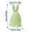 Beflockte Kaninchen-Figur, Moos-Kaninchen-Statue,-milchig 3