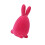 Easter Bunnies Figurines Moss Rabbit Statues Moderns-dark pink1 1