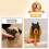 Masque apaisant réglable pour chien, couvre-chef de réduction-M 2