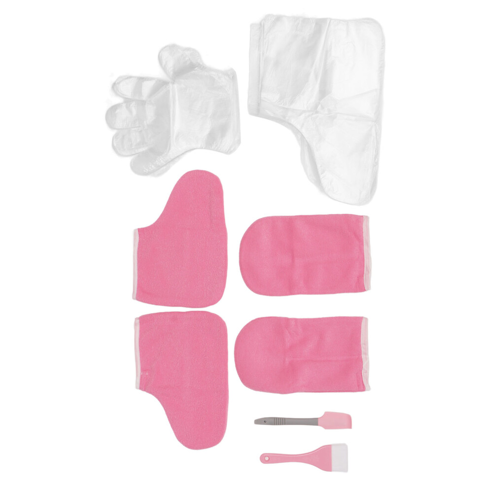 Pink Disposable Paraffin Wax Mitts And Foot Covers With Adjustable Design