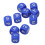 20PCS Blue Plastic 6-Sided Dice Set for Board Games & Teaching Tools 12