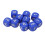 20PCS Blue Plastic 6-Sided Dice Set for Board Games & Teaching Tools 3
