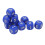 20PCS Blue Plastic 6-Sided Dice Set for Board Games & Teaching Tools 14