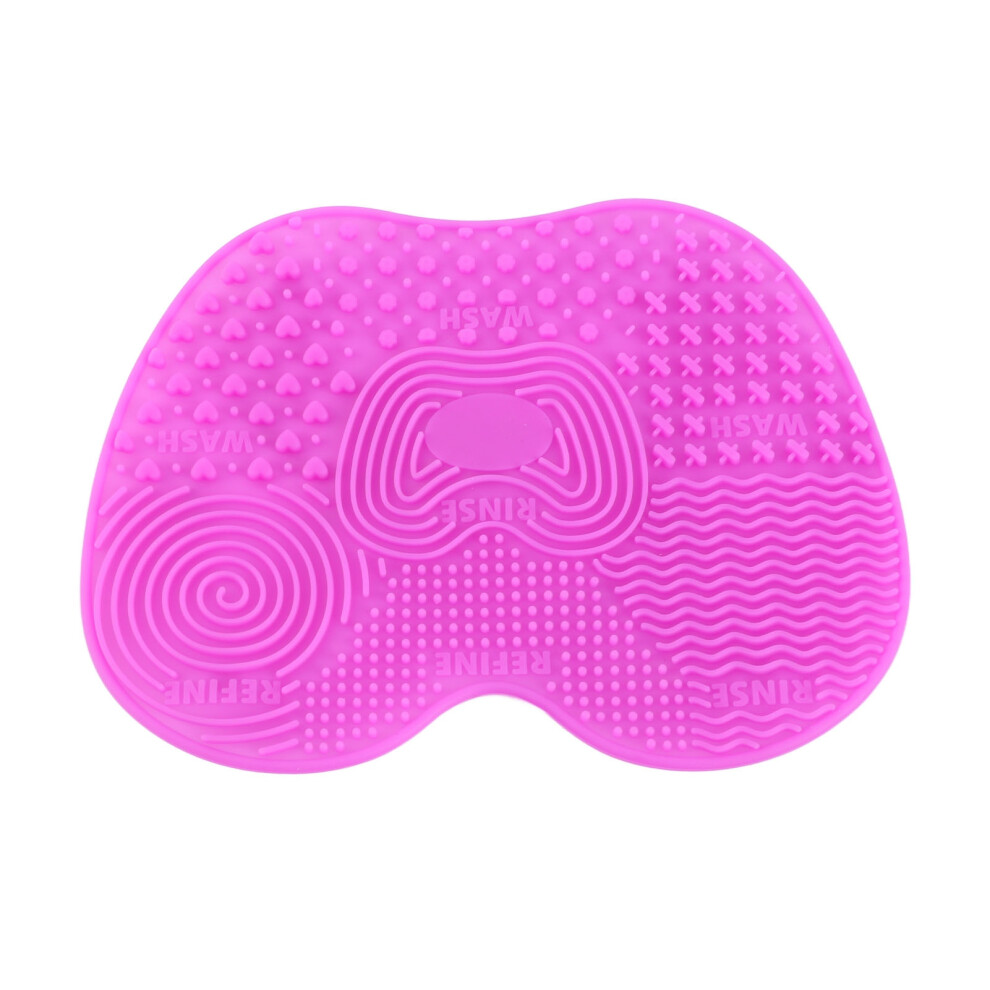 Foldable Silicone Brush Scrubber Pad 3pcs with 5 Suction Cups Makeup Cleaner