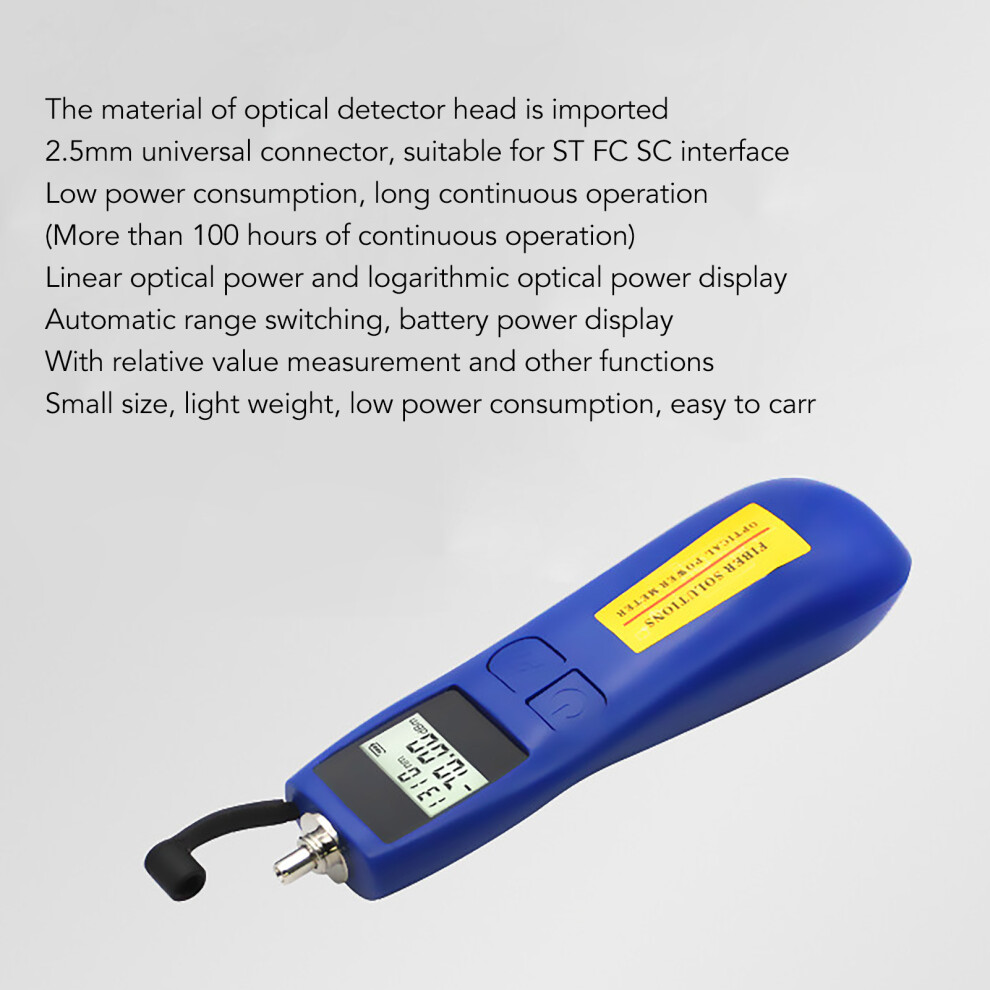 Optical Power Meter Tl537a Handheld Fiber Light Tester -70 To +10Dbm 9491381077100