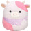 Squishmallows Πρωτότυπο Συλλεκτικό Λούτρινο Ζωάκι, Χαριτωμένο Λούτρινο με Φράουλα και 1