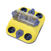 Leuke puzzelrolvoeders voor katten, honden, verstelbaar,-Geel