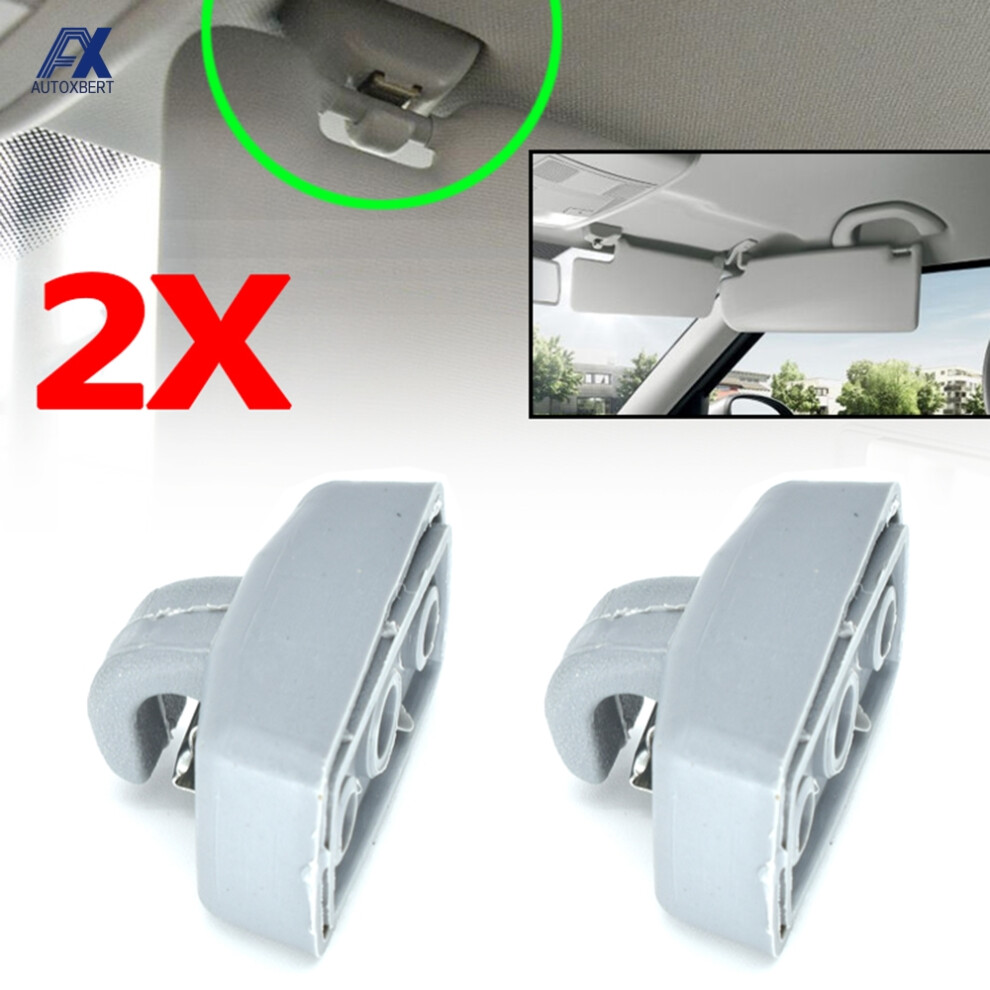 2X For Vw Amarok Beetle Bora Transporter T4 T5 T6 Passat B5 Polo Saveiro Sharan Golf 4 Touran Eos Caddy Campmob Sun Visor Clips 6935161451955