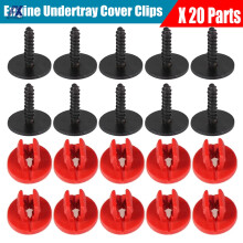 20 Stück Motorunterverkleidung, Clips, Schrauben, Unterabdeckung, Schutzschutz für Ford Focus MK2 MK3 Mondeo MK3 MK4 C-Max S-Max Galaxy