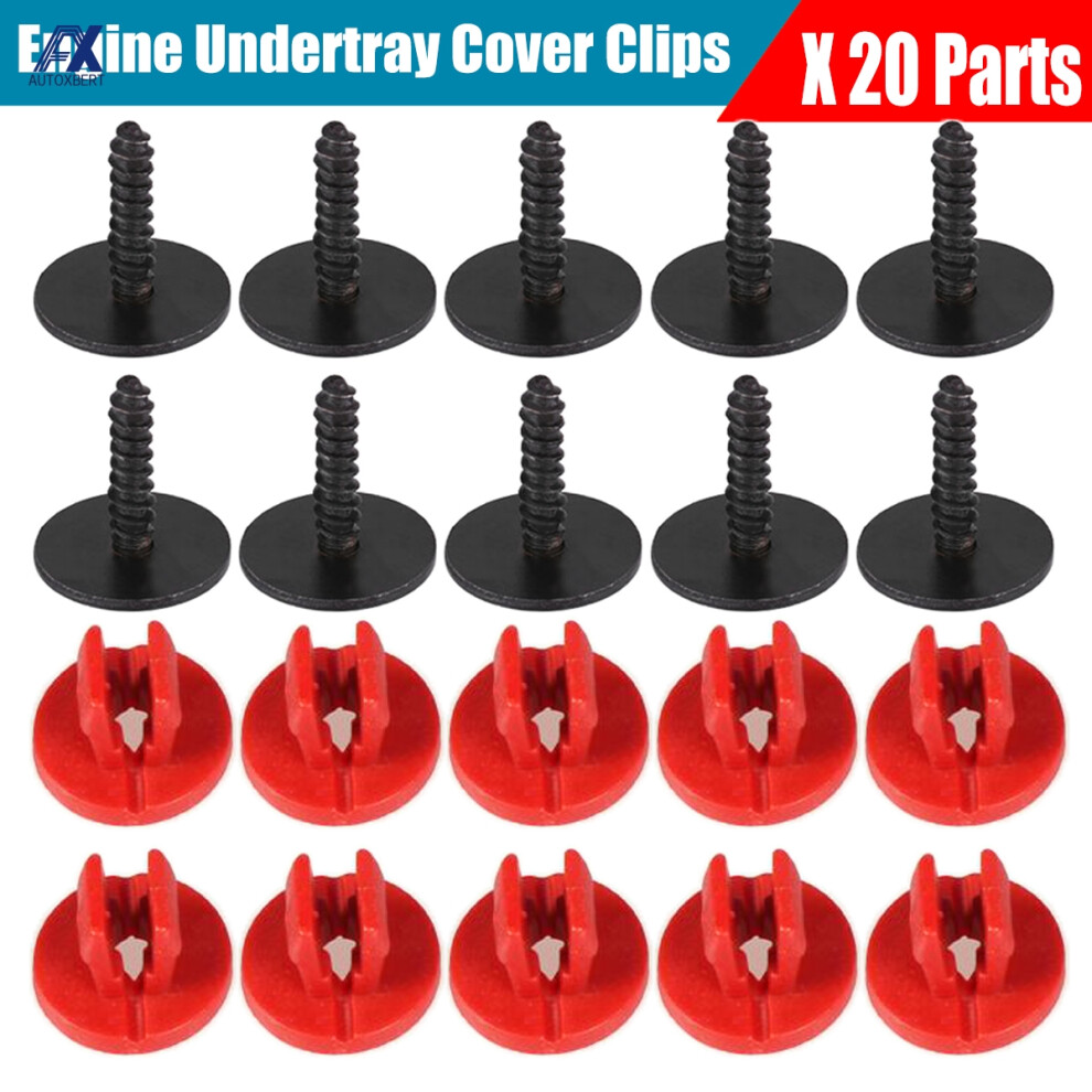 20Pcs Engine Undertray Cover Clips Screws Bottom Cover Shield Guard For Ford Focus Mk2 Mk3 Mondeo Mk3 Mk4 C-Max S-Max Galaxy 6935161451832