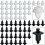180X Push Pin Πριτσίνια Κλιπ πάνελ επένδυσης πόρτας αυτοκινήτου Γρίλια προφ 6