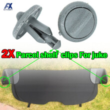 2 Stück für Nissan Juke F15 früher Typ 799161KA3A grauer Kunststoff Heckkofferraum, Kofferraum, Paketregal, Clip Halteklammern