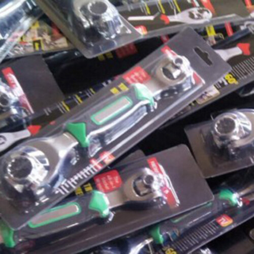 48 in 1 Socket Wrench, 360 Rotatable Double End, Chrome Plated 2
