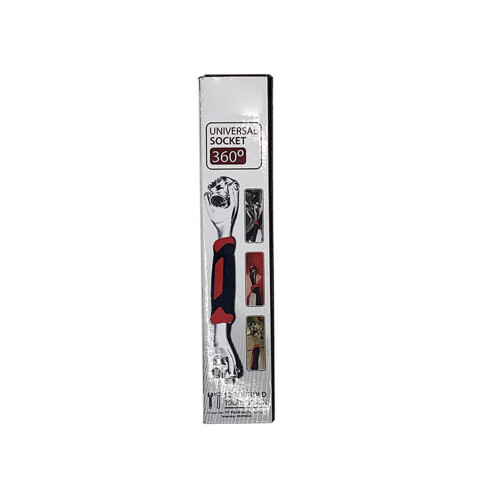 48 in 1 Socket Wrench, 360 Rotatable Double End, Chrome Plated 1
