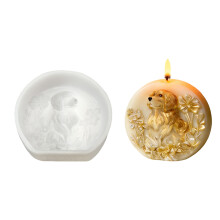 Animal Embossed Silicone Mould Dishwasher Safe Heatproof-puppy