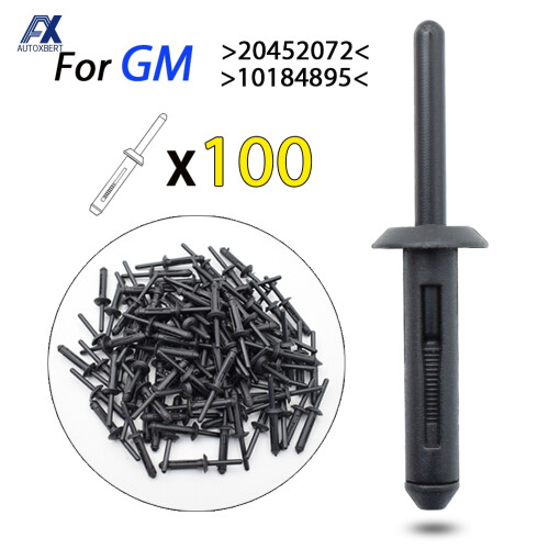 100PCS Κλιπ πριτσινιών Συγκρατητήρας αμαξώματος αυτοκινήτου Προφυλακτήρας Κ