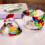 Bonbonglas, Bonbonschale mit Deckel, Dessertteller, 4