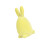 Décors de lapins floqués de pâques, Statues de lapins en-Jaune 1