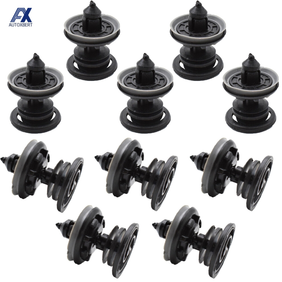 10X Interior Door Trim Panel Card Clips For Vw Volkswagen Touran Tiguan Golf Passat Polo Car Plastic Rivets Fasteners 6935161450576