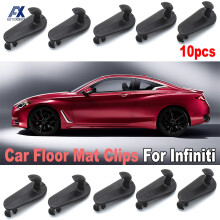 10 Stück Fußmattenclips Befestigungshaken CLamps Buck Grips für Infiniti G37 i35 QX4 EX35 G35 M45 Teppichhalter