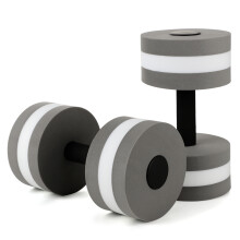 EVA Floating Water Dumbbells for Aquatic Training Foam Dumbbells 2 Pack Black