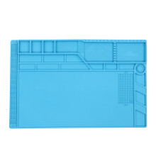 Silicone Work Mat Electronics Repair Mat Anti-Static Heat Resistant Soldering Mat Large Work Surface with Non-Slip Design Built-In Scale Ruler