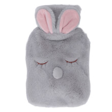 Soft and Skin Friendly Hot Water Bag, Leakproof Multi Purpose PVC Bottle with Cute Cover for Cold Weather Relief Muscle Soreness and Cramps
