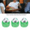 5Pcs Mahjong Wind Direction Dice, Green, 4.2cm, Transparent Plastic 6