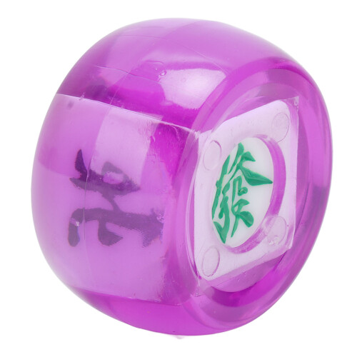 5Pcs Direction Dice Set for Mahjong, Purple, 4.2cm, Plastic 2