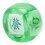 5Pcs Mahjong Wind Direction Dice, Green, 4.2cm, Transparent Plastic 9