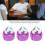 5Pcs Direction Dice Set for Mahjong, Purple, 4.2cm, Plastic 9