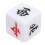 5Pcs Direction Dice Set for Mahjong, Purple, 4.2cm, Plastic 13
