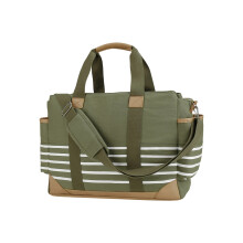 Fashionable Simple Design Canvas Handbag for Moms Daily-Green
