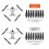 Flexible Silver Tip Drone Propellers 75x17mm for Mini 3 Pro 7