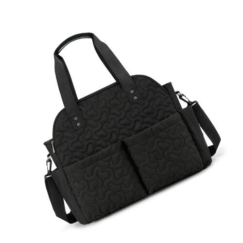 Ergonomic Crossbody Shoulder Bag with Multiple-Black