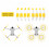 Mini 3 Pro 6030F Yellow Quiet Flight Drone Propeller Blades Replacement 10