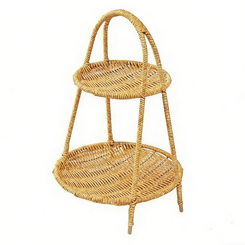 Stackable Plastic Fruit Bowl with European Charm Food-Two-Layer