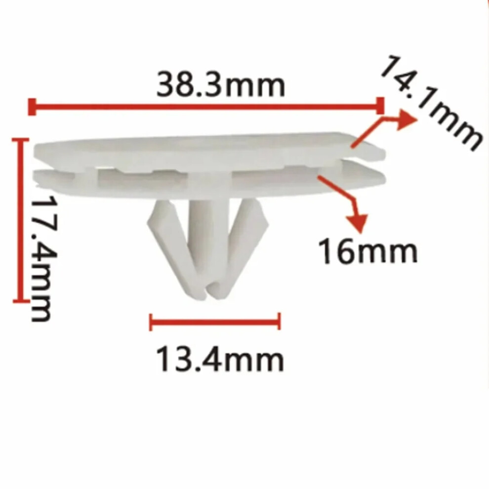 6X Car Plastic Push Retainer Pin Rivet Fasteners Fender Flare Rocker Moulding Clip For Jeep Wrangler Jl 18 -2020 6935161440119