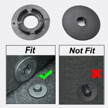 CarHome 8x automat tapijtclips bevestiging grepen klemmen vloerhouders sleeves premium kit antislip bevestiging beugel bestand 3D