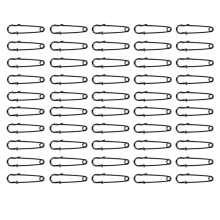 Heavy-Duty 2-Inch Steel Safety Pin Kit(50 Pieces)- Black, Perfect For Blankets, Clothing, Crafts, Canvas Projects