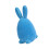 Flocking Bunnies Figurines Spring Rabbit Statues-Sky Blue 1