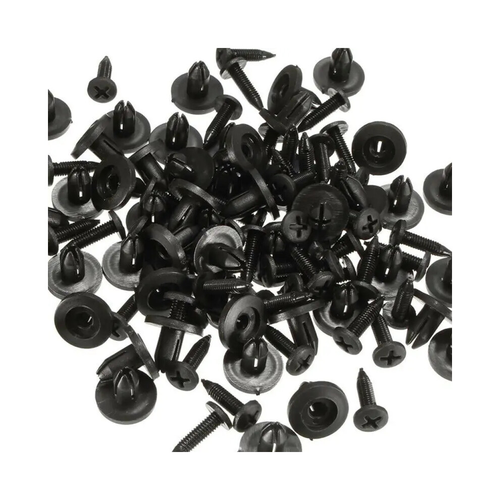 50X 6Mm Universal Car Fasteners Clip Body Hole Diameter Plastic Rivet Fastener Fender Bumper Push Pin Clip Ne 6935161439434