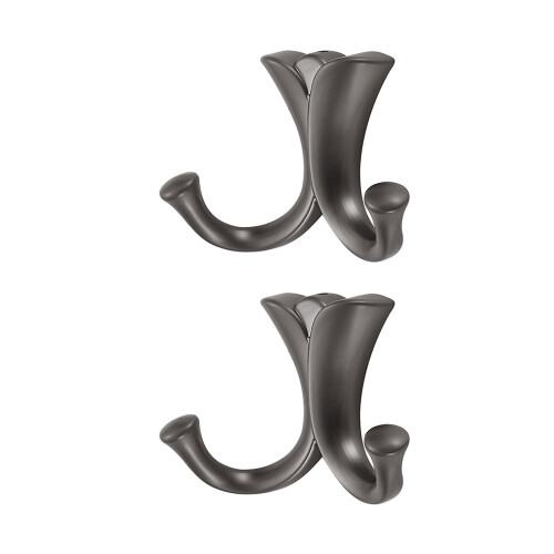 Pack of 2 Multiple Use Entryway Wall Hook Sturdy-pearl gray