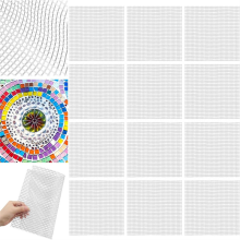For Back Mounted For Tile Installation Supplies 24Set 12X12 Mosaic Mesh Fiberglass Mosaic Mesh For Backing Boast Tools