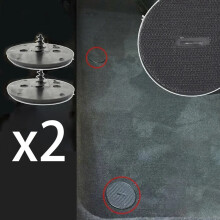 2x Auto Fußmattenclips ersetzen Schrauben 07149166609 2 Teile Anker schwarzer Teppich Autoklammern für BMW Mini großes Schloss