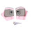 Heated Glove 2 Pcs Pink USB Rechargeable Microfiber 2000mAh 2