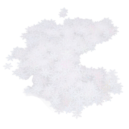 1000Pcs White 0.9in Snowflake Confetti for Multi Purpose Use